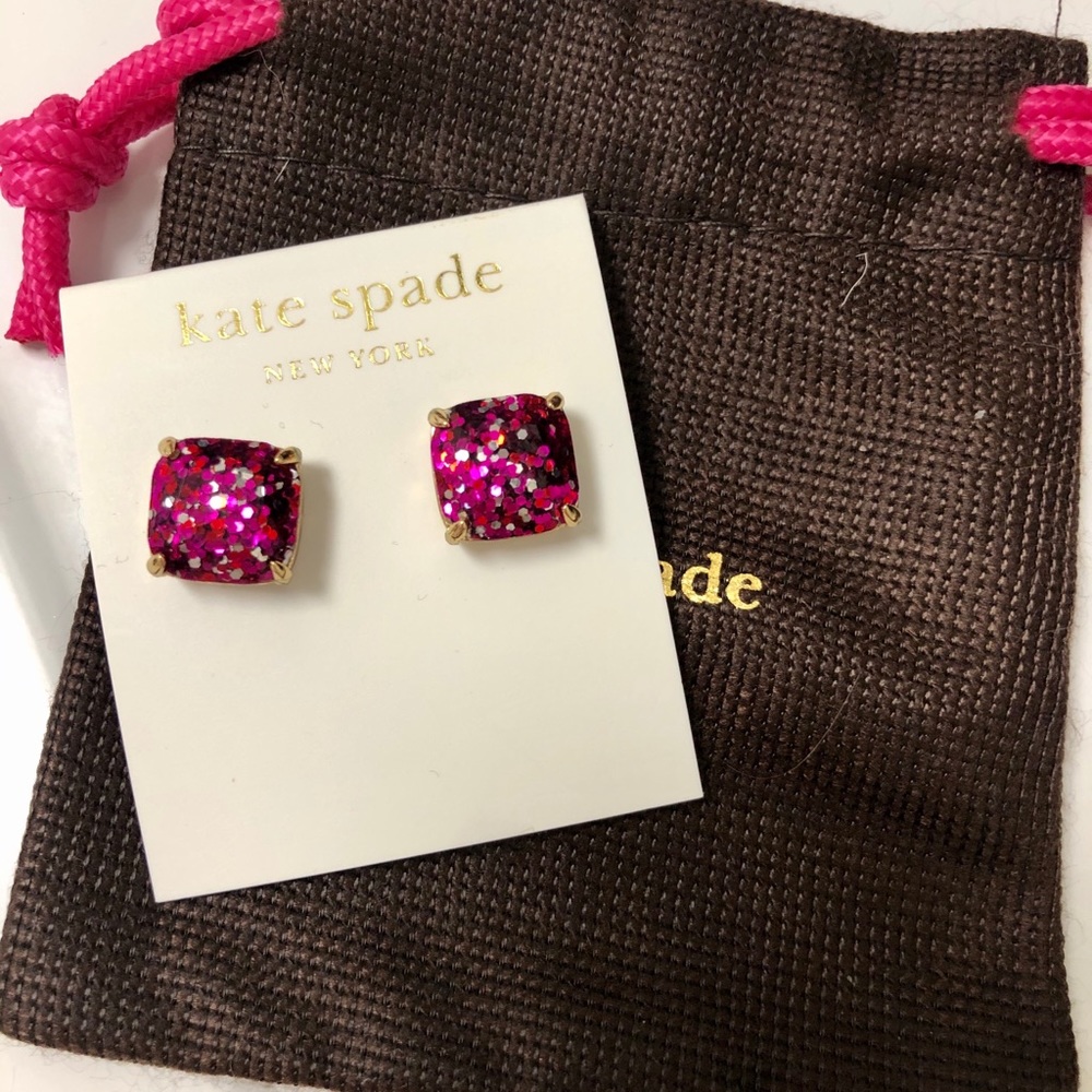 ❌SOLD❌ 💗HPx2💗 Kate Spade Sparkly Stud Earrings - Picture 3 of 5